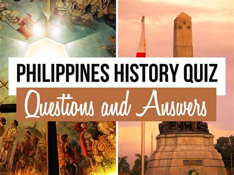 philippine history trivia